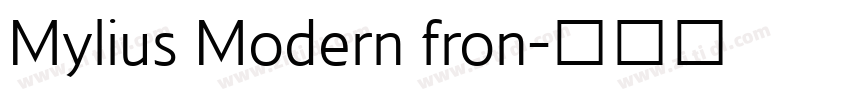 Mylius Modern fron字体转换